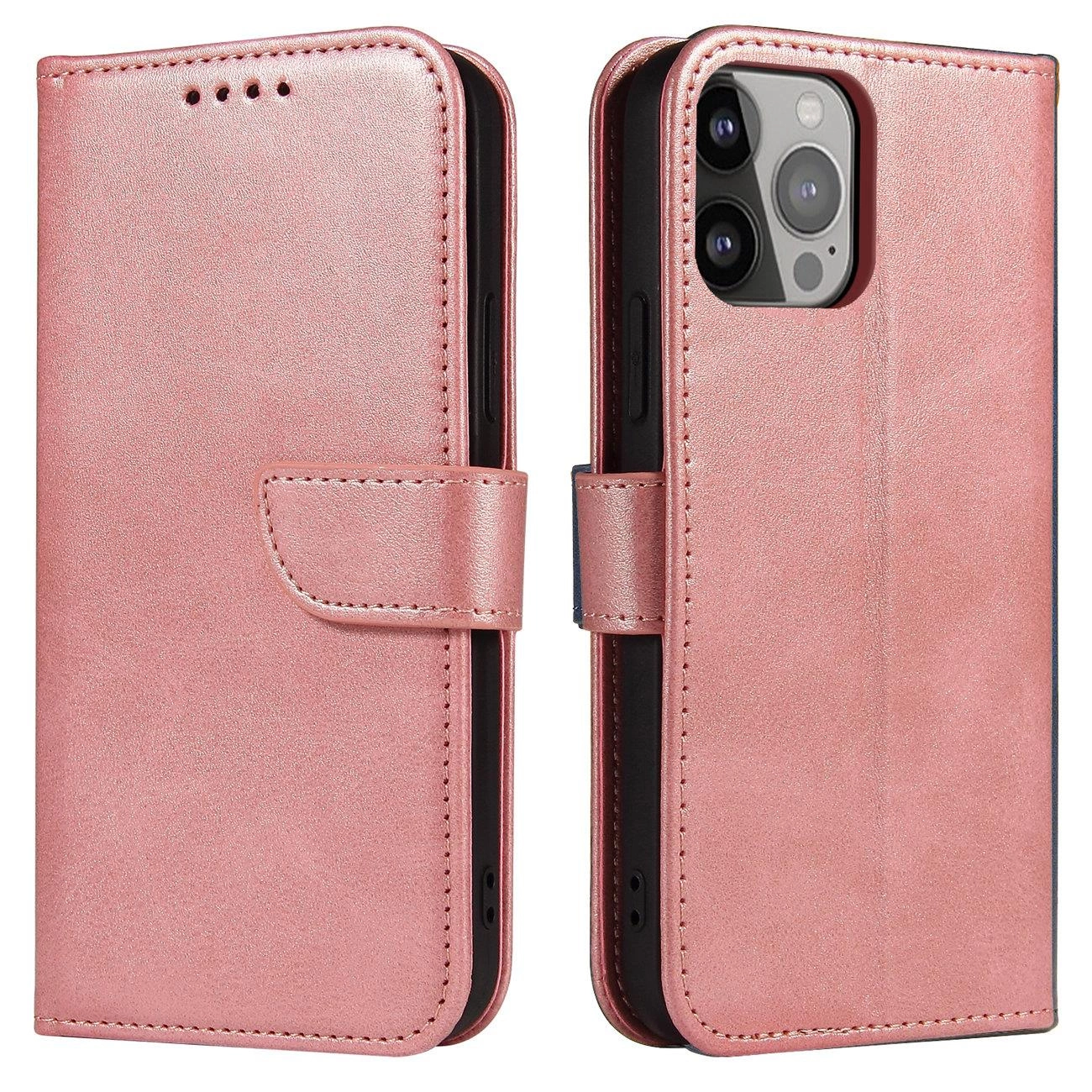 Forcell Magnet Case pouzdro iPhone 12/12 PRO , knížkové s uzavírací klapou, růžové, 911201920712