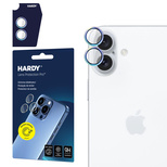 Osłona aparatu 3mk Hardy Lens Protection Pro z opalizującą ramką do iPhone 16 / 16 Plus