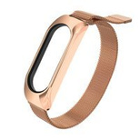 Replacement Metal Wristband Magnetic Bracelet Strap For Xiaomi Mi Band 6 / Mi Band 5 / Mi Band 4 / Mi Band 3 Gold Pink