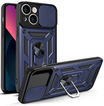 Hybrid Armor Camshield etui iPhone 13 pancerny pokrowiec z osłoną na aparat niebieskie