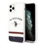 Etui U.S. Polo Assn. Tricolor Pattern Collection na iPhone 11 Pro Max - białe