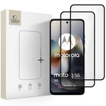 Szkło hartowane Tech-Protect Glass Fit+ 2-pack na Motorola Moto G56 5G - czarne