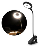 Wireless LED reading lamp with clip + black micro USB cable