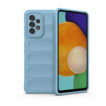 Magic Shield Case Cover For Samsung Galaxy A52s 5G / A52 5G / A52 4G Flexible Armor Cover Light Blue