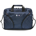 BMW Nylontaschen &amp; Metalllogo 16" Laptoptasche - Marineblau