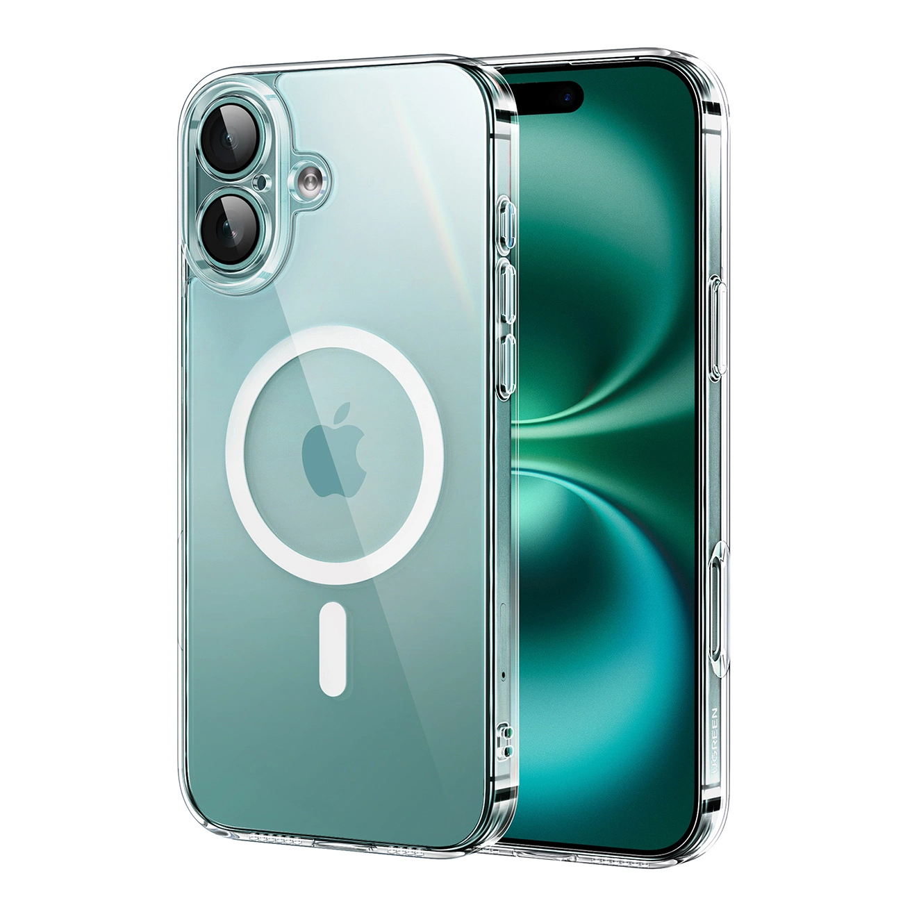 Ugreen Classy Clear Magnetic Case for iPhone 16 Plus Transparent