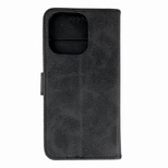 Leather Book Case for iPhone 16 Pro Max - black