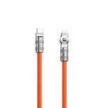 Dudao L24CL USB-C – Lightning Winkelkabel mit 180°-Drehung 30 W 1 m – Orange