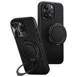 Uniq Keva Air iPhone 16 Pro 6.3&quot; Magclick Charging Case Black/Carbon Black