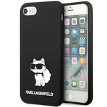 Karl Lagerfeld KLHCI8SNCHBCK iPhone 7/8/ SE 2020/2022 Hardcase schwarz/schwarz Silikon Choupette