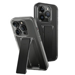 Etui UNIQ Heldro Mount na iPhone 15 Pro Max 6.7" z podstawką - dymione