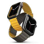 Uniq Revix Magnetic Strap for Apple Watch 42 / 44 / 45 / 49 mm - Gray-Yellow