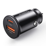 Ładowarka samochodowa Orico PowerMini 30W USB-C + USB-A - czarna