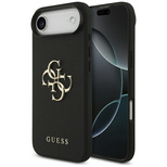 Guess Grained Big 4G &amp; Classic Logo Hülle für iPhone Air - Schwarz