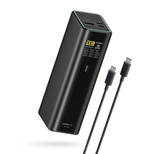 Powerbank Cuktech PB200U 210 W 20000 mAh 2x USB-C + USB-A z wyświetlaczem TFT i kablem USB-C 240 W - czarny