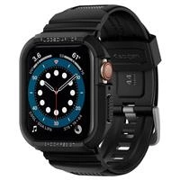 Etui z paskiem Spigen Rugged Armor Pro na Apple Watch 4 / 5 / 6 / 7 / 8 / SE (44/45 mm) - czarne