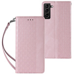 Magnetband-Hülle für Samsung Galaxy A23 5G Flip Wallet Mini Lanyard Stand Pink