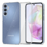 Tech-Protect FlexAir-Hülle für Samsung Galaxy A35 5G – transparent und glitzernd