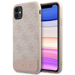 Guess 4G Stripe Collection Case for iPhone 11 / Xr 6.1&quot; - Pink