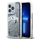 DKNY Liquid Glitter Big Logo iPhone 15 Pro Case - Black