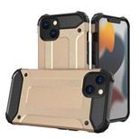 Hybrid Armor robuste TPU/PC Panzer Handyhülle Hard Case für iPhone 13 mini golden