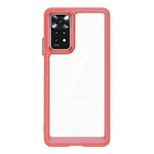 Etui silikonowe Outer Space Case do Xiaomi Poco M4 Pro 5G - czerwone