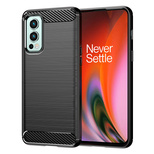 Carbon Case flexible Hülle für OnePlus Nord 2 5G schwarz