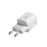 Joyroom JR-TG7 33W USB-A + USB-C Wandladegerät mit 60W USB-C auf USB-C 1m Kabel - Weiß