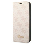 Guess GUBKP14LHG4SHP iPhone 14 Pro 6.1 &quot;pink / pink book 4G Vintage Gold Logo