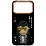 Etui Nimmy Cool&Cute 2.0 Gorilla na iPhone 17 Pro Max - czarne