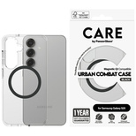 CARE by PanzerGlass Flagship Urban Combat Black QI-Hülle für Samsung Galaxy S25 – transparent