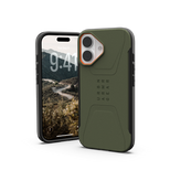 Etui UAG Civilian MagSafe na iPhone 17 - oliwkowo-pomarańczowe