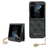 Guess 4G Charms Collection Hülle für Samsung Galaxy Z Flip 5 – Grau