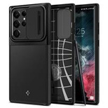 Spigen Optik Armor Hülle für Samsung Galaxy S22 Ultra – Schwarz