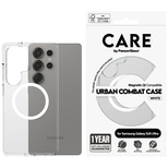 CARE by PanzerGlass Flaggschiff Urban Combat White QI Case für Samsung Galaxy S25 Ultra – Transparent