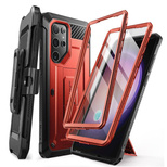 Supcase Unicorn Beetle Pro Case for Samsung Galaxy S24 Ultra - Red