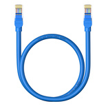 Kabel Ethernet Baseus High Speed Cat 6 RJ-45 1000Mb/s 0.5m okrągły - niebieski