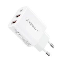 Ładowarka sieciowa Wozinsky CWCUCW 30W USB-C / 2 x USB-A - biała