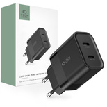 Tech-Protect C20W Netzladegerät 2x USB-C PD 20W - Schwarz