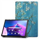 Tech-Protect SmartCase for Lenovo Tab M10 Plus (3rd gen.) 10.6&quot; TB-125 / TB-128 - blue with sakura flowers