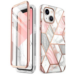 Supcase Cosmo Hülle für iPhone 14 Plus – rosa Marmor