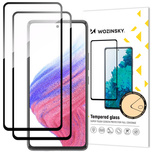 Wozinsky 2x Full Glue Tempered Glass Samsung Galaxy A54 5G 9H Vollbild-Hartglas mit schwarzem Rahmen