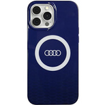 Audi IML Big Logo MagSafe Hülle für iPhone 13 Pro Max – blau