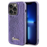 Guess Sequin Script Metal case for iPhone 14 Pro Max - purple