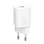 Baseus Super Si 1C szybka ładowarka USB Typ C 30W Power Delivery Quick Charge biały (CCSUP-J02) - OUTLET