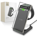 Tech-Protect QI15W-A36 3in1 Ladestation für Android - Schwarz