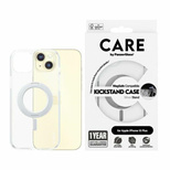 CARE by PanzerGlass Kickstand Case MagSafe für iPhone 15 Plus – Silber