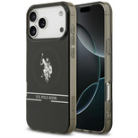 US Polo DH und Bottom Stripe Logo MagSafe Case für iPhone 17 Pro Max – Schwarz