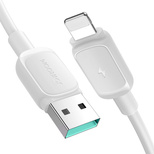 Joyroom Multi-Color Series A14 Lightning / USB-A 2,4A 1,2 m Kabel - Weiß