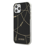Guess Gold Chain Collection iPhone 12 Pro Max 6,7&quot; Hülle - Schwarz